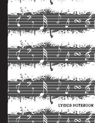 Read Online Lyrics Notebook: Songwriting Book Large Print 8.5 by 11 with 104 Pages - Lined/Ruled Paper Journal for Writing - For Musician, Student, Music Lover Vol.3: Lyrics Notebook -  file in PDF