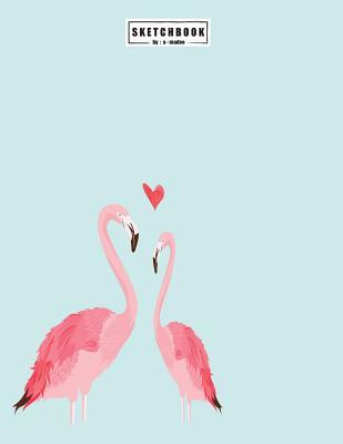 Read Sketchbook by a Madoo: Flamingo in Love on Blue Cover (8.5 X 11) Inches 110 Pages, Blank Unlined Paper for Sketching, Drawing, Whiting, Journaling & Doodling -  | ePub