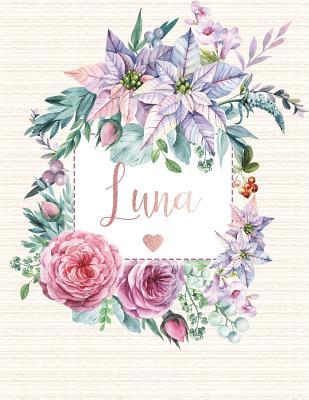 Download Luna: Personalized Floral Journal with Pink Gold Lettering, Name/Initials 8.5x11, Journal Notebook with 110 Inspirational Quotes Journals to Write in for Women -  | PDF