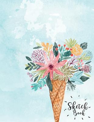 Read Sketchbook: Watercolor Icecream on Blue Sky Cover and Sketch Blank Pages, Extra Large (8.5 X 11) Inches, 120 Pages, White Paper, Sketch, Draw and Paint - Bill Bush file in PDF