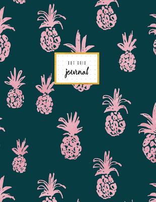 Read Online Dot Grid Journal: Pineapple Pink and Teal, Dot Grid Paper, Soft Cover, Large, Basic, 110 Pages, Paperback -  | PDF