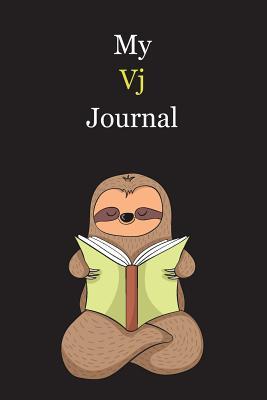 Download My Vj Journal: With A Cute Sloth Reading, Blank Lined Notebook Journal Gift Idea With Black Background Cover - Exwp Press file in ePub