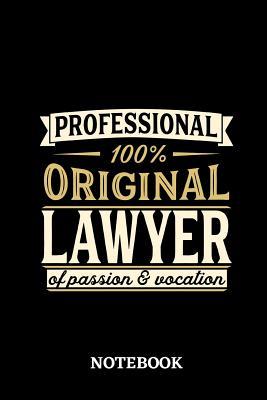 Read Professional Original Lawyer Notebook of Passion and Vocation: 6x9 inches - 110 lined pages - Perfect Office Job Utility - Gift, Present Idea -  | PDF