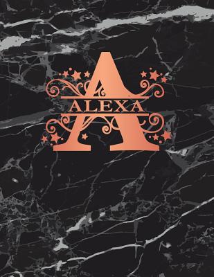 Full Download Alexa: Personalized Dot Grid Bullet Notebook for Women or Girls. Monogram Initial A. Black Marble & Rose Gold Cover. 8.5 x 11 110 Pages Dotted Journal Diary Paper -  file in ePub