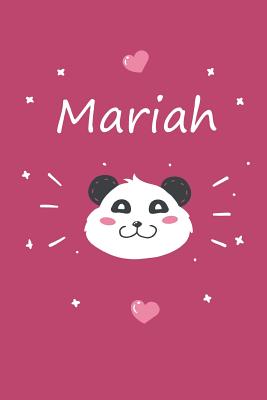 Download Mariah: A cute personalized panda notebook/ diary for girls and women, with 100 lined pages in 6x9 inch format. Personal Diary Personalized Journal Customized Journal -  file in ePub